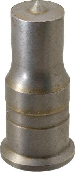 Cleveland Steel Tool - 13/16 Inch Diameter Round Ironworker Punch - 1 Inch Body Diameter, 1-3/16 Inch Head Diameter, 2-7/16 Inch Overall Length - Makers Industrial Supply