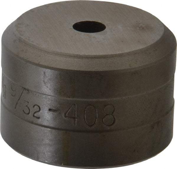 Cleveland Steel Tool - 9/32 Inch Diameter Round Ironworker Die - 1-1/2 Inch Head Diameter, 1 Inch Head Height - Makers Industrial Supply