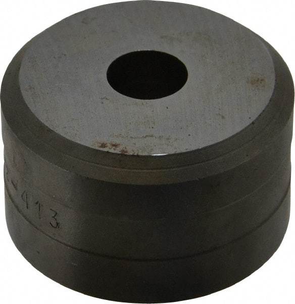 Cleveland Steel Tool - 1/2 Inch Diameter Round Ironworker Die - 1-13/16 Inch Head Diameter, 1-1/8 Inch Head Height - Makers Industrial Supply