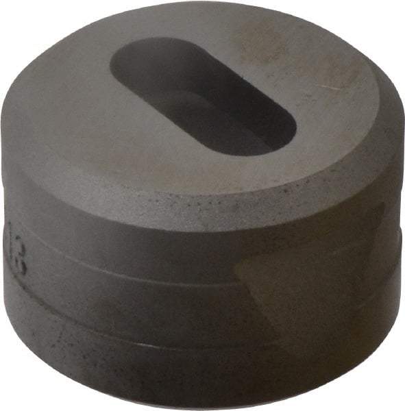 Cleveland Steel Tool - 1-3/32 Inch Long x 15/32 Inch Wide Oblong Ironworker Die - 1-13/16 Inch Head Diameter, 1-1/8 Inch Head Height - Makers Industrial Supply