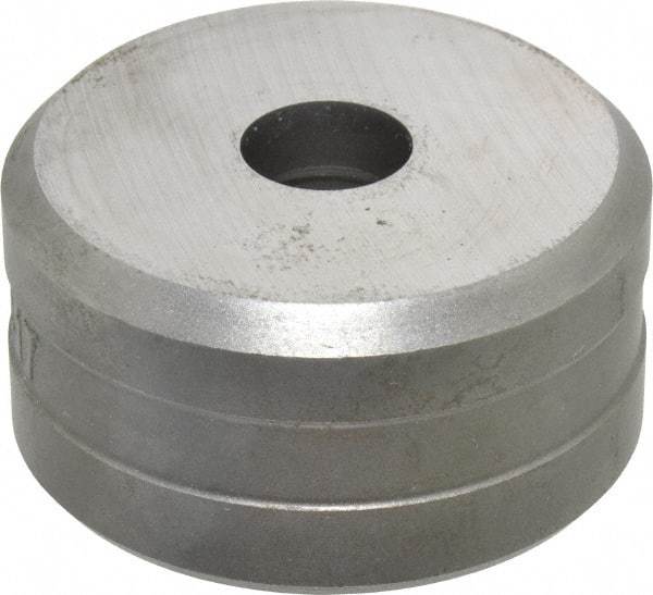 Cleveland Steel Tool - 17/32 Inch Diameter Round Ironworker Die - 2 Inch Head Diameter, 1 Inch Head Height - Makers Industrial Supply