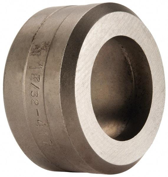 Cleveland Steel Tool - 1-7/32 Inch Diameter Round Ironworker Die - 2 Inch Head Diameter, 1 Inch Head Height - Makers Industrial Supply