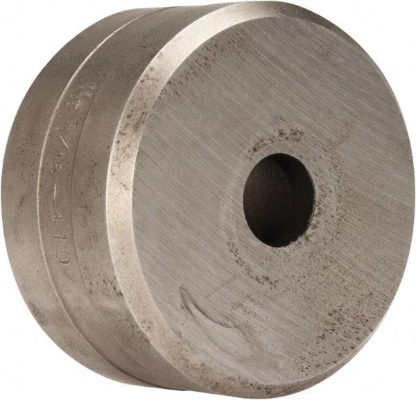 Cleveland Steel Tool - 9/16 Inch Diameter Round Ironworker Die - 2-3/8 Inch Head Diameter, 1-1/4 Inch Head Height - Makers Industrial Supply