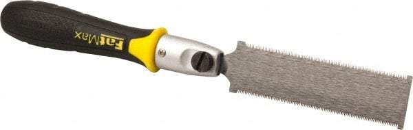 Stanley - 6" Steel Blade Flush Cut Saw - Plastic Handle, Round, 13-5/8" OAL - Makers Industrial Supply