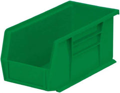 Akro-Mils - 30 Lb. Load Capacity, 10-7/8" Deep, Green Polymer Hopper Stacking Bin - 5" High x 5-1/2" Wide x 10-7/8" Long - Makers Industrial Supply