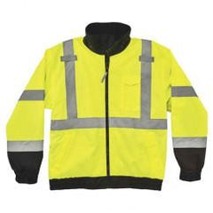 8379 M LIME FLEECE LINED BOMBER - Makers Industrial Supply