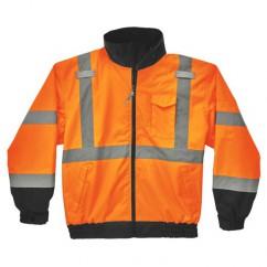 8379 L ORANGE LINED BOMBER JACKET - Makers Industrial Supply