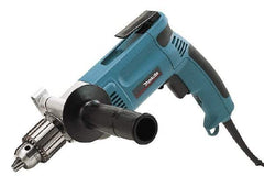 Makita - 1/2" Keyed Chuck, 900 RPM, Pistol Grip Handle Electric Drill - 7 Amps, 115 Volts, Reversible, Includes Chuck Key, Drill Chuck, Side Handle - Makers Industrial Supply