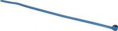 Thomas & Betts - 7.31" Long Blue Nylon Standard Cable Tie - 50 Lb Tensile Strength, 1.22mm Thick, 44.45mm Max Bundle Diam - Makers Industrial Supply