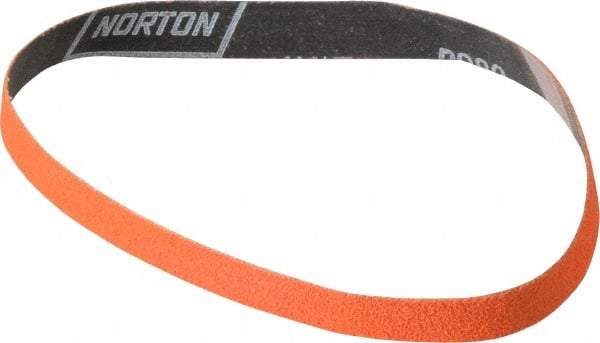 Norton - 3/4" Wide x 20-1/2" OAL, 60 Grit, Ceramic Abrasive Belt - Ceramic, Medium, Coated, Y Weighted Cloth Backing, Series R980 - Makers Industrial Supply