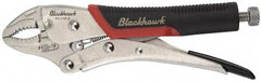 Blackhawk by Proto - 7-1/4" OAL Curved Jaw Locking Pliers - 1-19/64" Jaw Width, 7/16" Jaw Depth, Standard Handle - Makers Industrial Supply