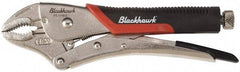 Blackhawk by Proto - 8-5/8" OAL Curved Jaw Locking Pliers - 1-39/64" Jaw Width, 9/16" Jaw Depth, Standard Handle - Makers Industrial Supply