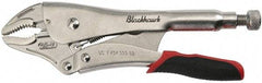 Blackhawk by Proto - 7-3/8" OAL Curved Jaw Locking Pliers - 1-17/32" Jaw Width, 1/2" Jaw Depth, Quick Release Handle - Makers Industrial Supply