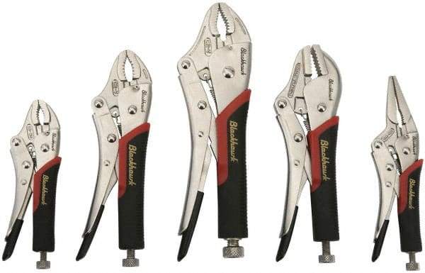 Blackhawk by Proto - 5 Piece Locking Plier Set - Comes in Pouch - Makers Industrial Supply