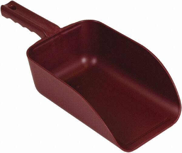 Remco - 82 oz Red Polypropylene & Semi-Ferrous Additive Flat Bottom Scoop - 5.9" Wide x 3.3" Deep Bowl, 15.1" OAL - Makers Industrial Supply