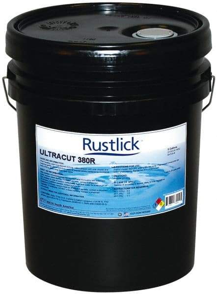 Rustlick - Ultracut 380R, 5 Gal Pail Cutting & Grinding Fluid - Semisynthetic - Makers Industrial Supply