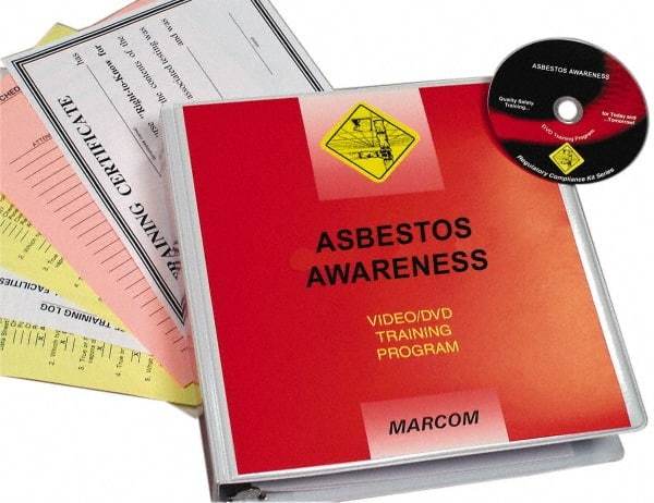 Marcom - Asbestos Awareness, Multimedia Training Kit - 14 Minute Run Time DVD, English and Spanish - Makers Industrial Supply