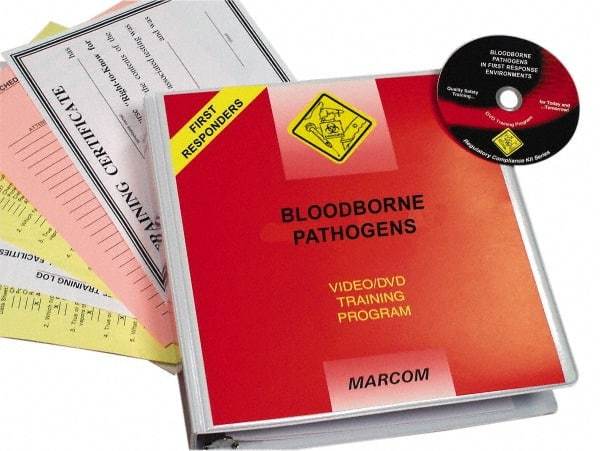 Marcom - Bloodborne Pathogens in First Response Environments, Multimedia Training Kit - 26 Minute Run Time DVD, English and Spanish - Makers Industrial Supply