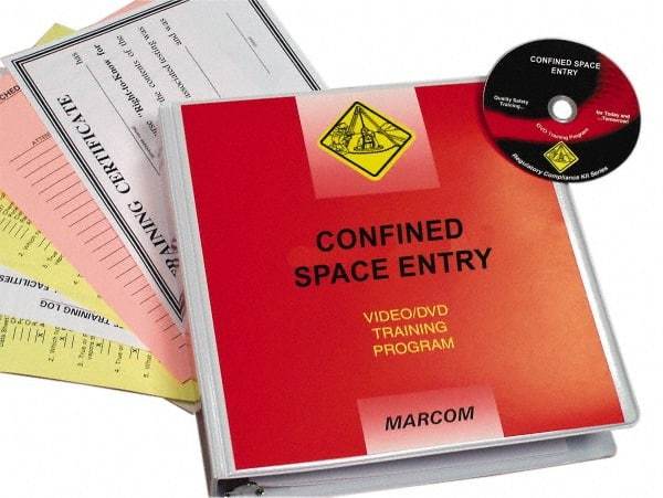 Marcom - Confined Space Entry, Multimedia Training Kit - 19 Minute Run Time DVD, English and Spanish - Makers Industrial Supply