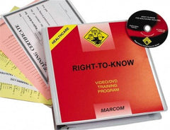 Marcom - Right to Know for Healthcare Facilities, Multimedia Training Kit - 21 Minute Run Time DVD, English and Spanish - Makers Industrial Supply