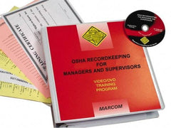 Marcom - OSHA Recordkeeping for Managers and Supervisors, Multimedia Training Kit - 20 Minute Run Time DVD, English and Spanish - Makers Industrial Supply