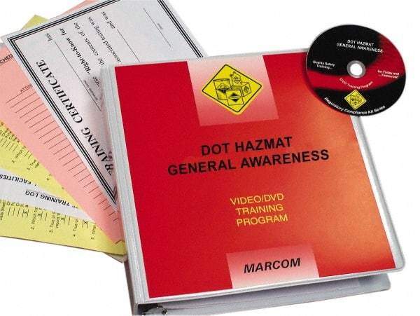 Marcom - DOT HazMat General Awareness, Multimedia Training Kit - 17 Minute Run Time DVD, English and Spanish - Makers Industrial Supply