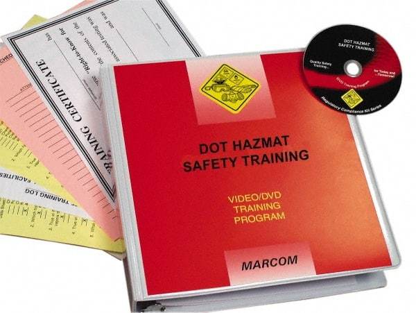 Marcom - DOT HazMat Safety, Multimedia Training Kit - 18 Minute Run Time DVD, English and Spanish - Makers Industrial Supply