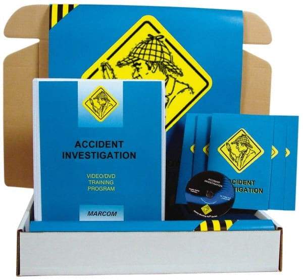 Marcom - Accident Investigation, Multimedia Training Kit - 13 Minute Run Time DVD, English and Spanish - Makers Industrial Supply