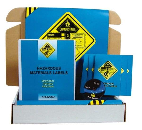 Marcom - Hazardous Materials Labels, Multimedia Training Kit - 22 Minute Run Time DVD, English and Spanish - Makers Industrial Supply