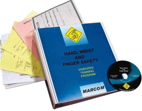 Marcom - Hand, Wrist and Finger Safety, Multimedia Training Kit - 12 Minute Run Time DVD, English and Spanish - Makers Industrial Supply