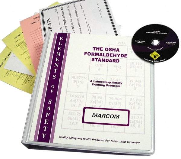 Marcom - The OSHA Formaldehyde Standard, Multimedia Training Kit - DVD, English - Makers Industrial Supply