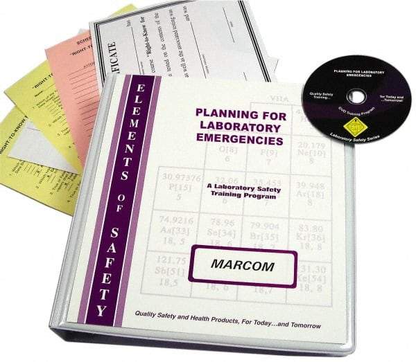 Marcom - Planning for Laboratory Emergencies, Multimedia Training Kit - DVD, English - Makers Industrial Supply