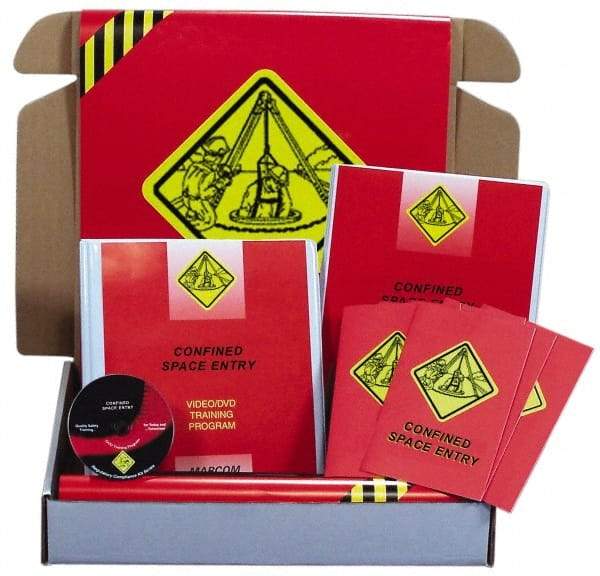 Marcom - Confined Space Entry, Multimedia Training Kit - 19 Minute Run Time DVD, English and Spanish - Makers Industrial Supply