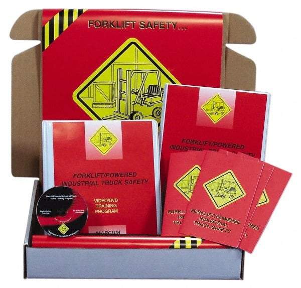 Marcom - Forklift, Powered Industrial Truck Safety, Multimedia Training Kit - 28 Minute Run Time DVD, English and Spanish - Makers Industrial Supply