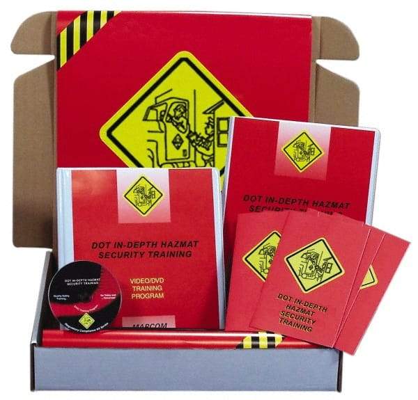 Marcom - DOT In-Depth HazMat Security, Multimedia Training Kit - 16 Minute Run Time DVD, English and Spanish - Makers Industrial Supply