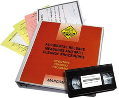 Marcom - Accidental Release Measures and Spill Cleanup Procedures, Multimedia Training Kit - 19 min Run Time DVD, 1 Course, English & Spanish - Makers Industrial Supply