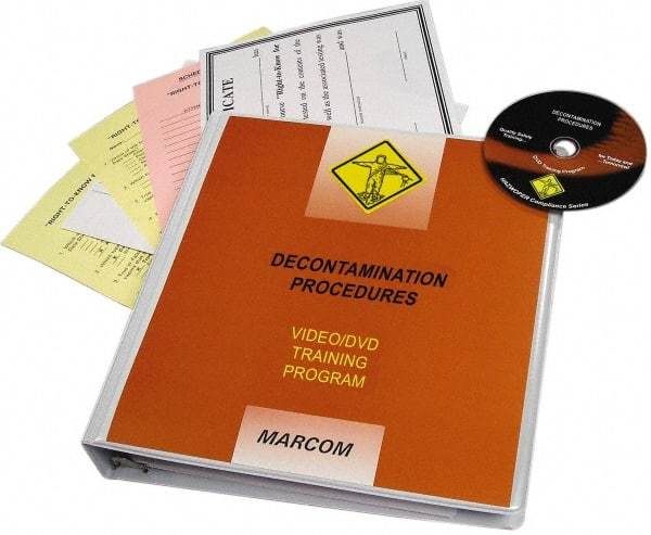 Marcom - Decontamination Procedures, Multimedia Training Kit - 16 min Run Time DVD, English & Spanish - Makers Industrial Supply