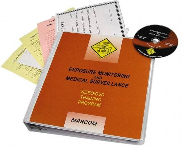 Marcom - Exposure Monitoring & Medical Surveillance, Multimedia Training Kit - 20 min Run Time DVD, English & Spanish - Makers Industrial Supply