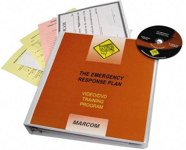 Marcom - Emergency Response Plan, Multimedia Training Kit - 15 min Run Time DVD, English & Spanish - Makers Industrial Supply