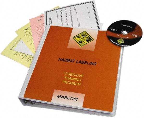 Marcom - HazMat Labeling, Multimedia Training Kit - 21 min Run Time DVD, English & Spanish - Makers Industrial Supply