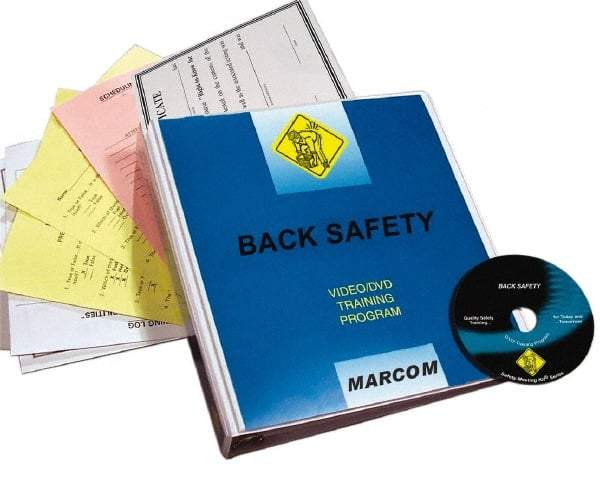 Marcom - Back Safety, Multimedia Training Kit - 21 Minute Run Time DVD, English and Spanish - Makers Industrial Supply