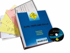 Marcom - Slips, Trips and Falls, Multimedia Training Kit - 17 Minute Run Time DVD, English and Spanish - Makers Industrial Supply