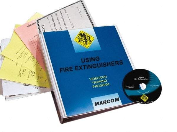 Marcom - Using Fire Extinguishers, Multimedia Training Kit - 18 Minute Run Time DVD, English and Spanish - Makers Industrial Supply