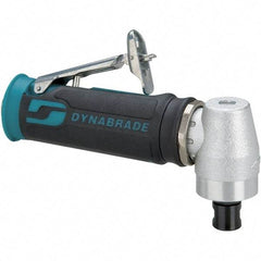 Dynabrade - 1/4" Collet, Angle Handle, Air Angle Die Grinder - 12,000 RPM, Rear Exhaust, 23 CFM, 0.4 hp, 90 psi, 1/4 NPT Inlet - Makers Industrial Supply