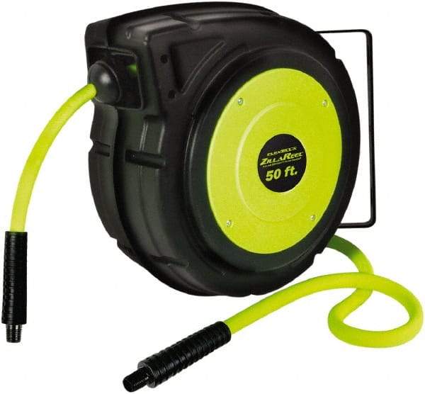 Legacy - 50' Spring Retractable Hose Reel - 150 psi, Hose Included - Makers Industrial Supply