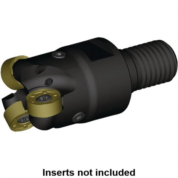 Kennametal - 30mm Cutting Diam, 29mm Shank Diam, 2.97mm Max Depth of Cut, Modular Connection Indexable Copy End Mill - 4 Inserts, RN.J1204M0.. Insert, KDR Toolholder, Steel, Through Coolant - Makers Industrial Supply