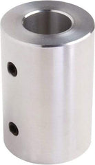 Climax Metal Products - 1/2" Inside x 1" Outside Diam, Set Screw Rigid Coupling - 1-1/2" Long - Makers Industrial Supply