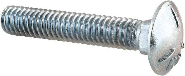 Value Collection - 5/16-18 UNC 1-3/4" Length Under Head, Standard Square Neck, Carriage Bolt - Grade 5 Steel, Zinc-Plated Finish - Makers Industrial Supply