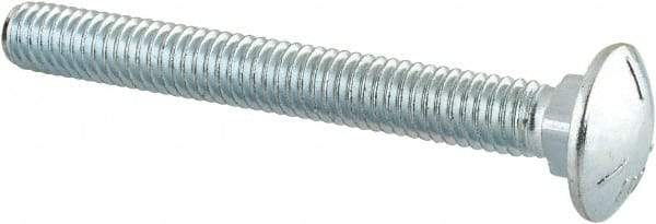 Value Collection - 5/16-18 UNC 2-3/4" Length Under Head, Standard Square Neck, Carriage Bolt - Grade 5 Steel, Zinc-Plated Finish - Makers Industrial Supply