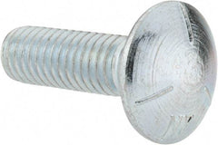 Value Collection - 3/8-16 UNC 1-1/4" Length Under Head, Standard Square Neck, Carriage Bolt - Grade 5 Steel, Zinc-Plated Finish - Makers Industrial Supply